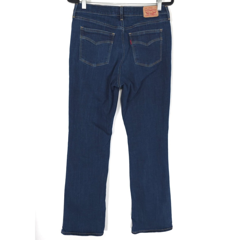 LEVI'S Women's 12 Jeans Classic Bootcut Stretch Flare Dark Wash A1660-0004 - Picture 8 of 14
